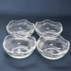 レトロ ガラス 鉢 中鉢 ボウル 5枚セット 花器 ランプシェード
