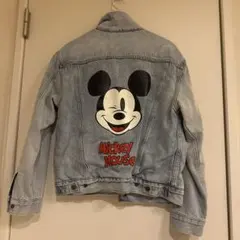 ミッキーマウスリーバイスコラボ ミッキー90周年記念　ボアデニムジャケット