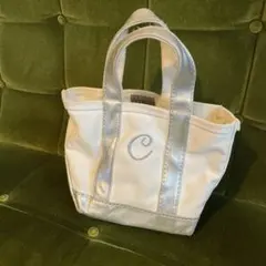 エルエルビーン L.L.Bean トートバッグ ミニ ホワイト/シルバー 限定品