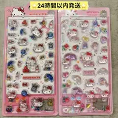 ❤︎サンリオ　ぷっくりクリアシール　ハローキティ　2枚セット　海外正規ライセンス②