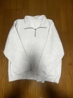 ハーフジップ スウェット L グレー 新品未使用 メンズ トレーナー