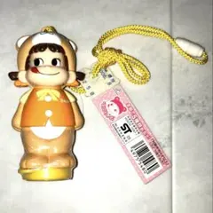 不二家 ペコちゃん くまさん 着ぐるみ ストラップ