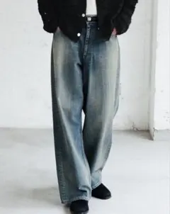 SEMI WIDE HERITAGE DENIM PANTS sサイズのサムネイル