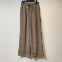 【AZUL BY MOUSSY】ベージュ ワイドパンツ ウエストゴム