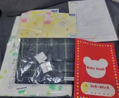 MIKI HOUSE 出産祝いセット 短肌着コンビ肌着オムツポーチ マルチケット