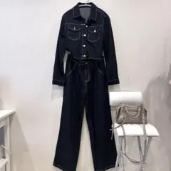 DAZY デニムジャケット&ワイドレッグジーンズ SHEIN シーン