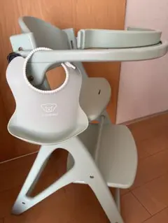 【美品】アッフルチェア ベビーチェア 木製ハイチェア ハーブグリーン 大和屋