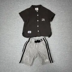 キッズ　Lee 半袖シャツ・ショートパンツセット