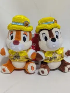 ディズニー　クリスマス　ぬいぐるみバッジ　チップ　デール　2016　15周年