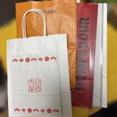 値下げ　紙袋　ショッパー　5枚　大中小　梱包用