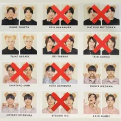 wink up 10月号 くま耳カチューシャ 証明写真風カード