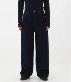 BEEDEN ダークブルーワイドレッグデニムのサムネイル