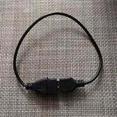 【中古品】USB Type-A延長ケーブル 30cm ブラックのサムネイル