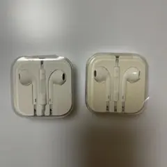 【未使用】Apple 有線　純正品 iPhone イヤホンジャック　2個セット