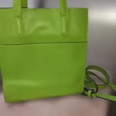 グリーン ショルダーバッグ 合成皮革