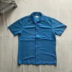 ポールスミス 半袖シャツ M ブルー 光沢 archive vintage