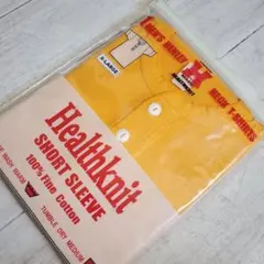 新品 Healthknit ヘルスニット ヘンリーネック Tシャツ オレンジのサムネイル
