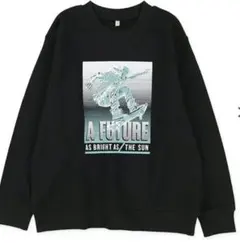 新品タグ付き　150 スケボー　トレーナー　 ブラック 男の子