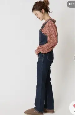 U by spick&span タイトデニムオールインワン