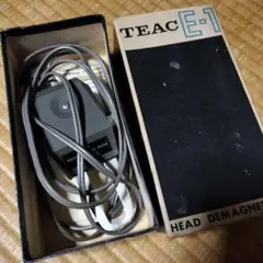 TEAC E-1 ヘッドデマグネタイザー ヘッドイレイザー 消磁器 カセットデのサムネイル