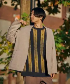 JOURNAL STANDARD SLOW ウール ノーカラーカーディガンコート