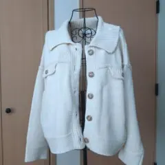 新品未使用　 ニットアウター　アイボリー