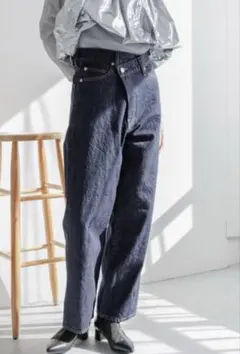 LOWRYSFARM アシメデニムパンツ Mサイズ