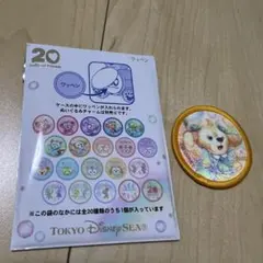 東京ディズニーシー ダッフィー＆フレンズ 20周年 ワッペン クッキーアン