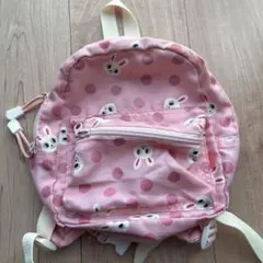ミキハウス　うさこちゃん　ナイロン製ベビーリュック　バッグ　ピンク　女の子