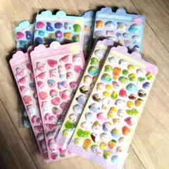 ボンボンドロップシール　ぷくぷくシール　立体シール　平成レトロ　女児　シール帳