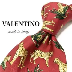 【極美品】VALENTINO ネクタイ ほぼ未使用品 ヒョウ ジャガー 猛獣のサムネイル
