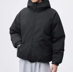 【新品】GU ウォームパデッドパーカ Sサイズ ブラック