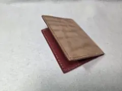 レザー製カードホルダー、本革、ハンドメイド