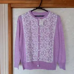 AFTERNOONTEA アフタヌーンティー レースXニットカーディガン 未使用