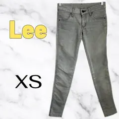 【Lee】ストレッチスキニーデニムパンツ　ローライズ　美脚効果　グレー　xsのサムネイル