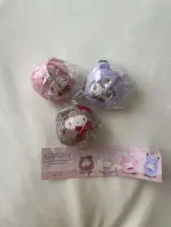 【未開封•未使用】サンリオ/起き上がりぬいぐるみマスコット/ラテクマ/3個セット