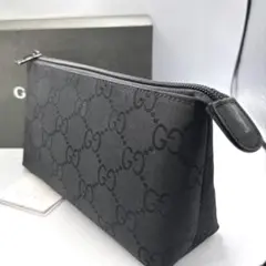 GUCCI グッチ GG キャンバス ポーチ ブラック 黒 正規品 - メルカリ