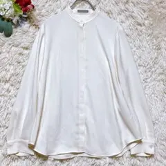美品【セオリーリュクス 】（38 M ）ブラウス 無地 ホワイト 日本製
