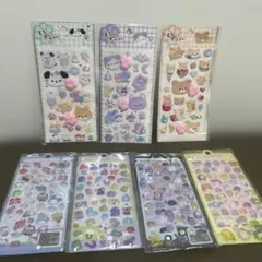 アニマル肉球シール　3種類とぷっくりシールセット