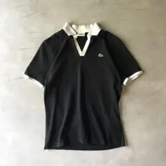 LACOSTE ラコステ　ポロシャツ　バイカラー　ブラック　ホワイト　レディース