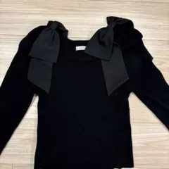 INGNI 肩リボン ニット