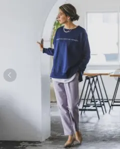 BAYFLOW (ベイフロー)「ロゴプリントスウェット フリー