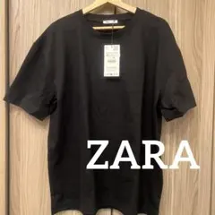 ZARA ブラック Tシャツ XL 新品