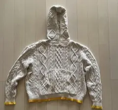 90s GOODENOUGH フィッシャーマンニット ジップフーディ　アーカイブ 希少 初期90s『GOOD ENOUGH』藤原ヒロシ着用 GEタグライン入り