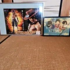 ONE PIECE ポートガス・D・エース フィギュアとアートフレームセット