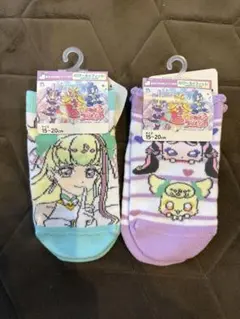 新品タグ付きアイドルプリキュアキッズ靴下セット 15-20cm