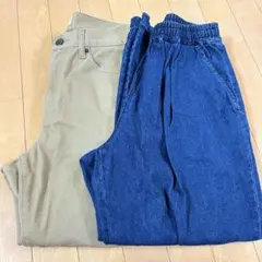 【美品】ハートマーケット チノパン　デニム　ベーシックパンツ　2本まとめ売り