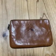 A.P.C. レザーポーチ　キャメル