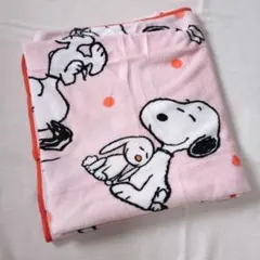 SNOOPY 毛布 ブランケット スヌーピー ピンク