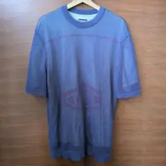 DIESEL メッシュ紫色Tシャツ ショートスリーブ